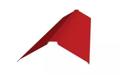 Конек фигурный 150х150х2000 (RAL 3005 красное вино) 