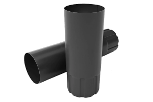 Труба круглая 3м 125*90мм OSNO (серый графит (RAL 7024)) 