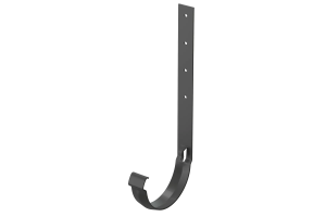 DOCKE LUX Кронштейн желоба D140х300мм (металл.) Графит RAL7024 