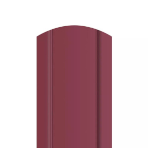 Штакетник заборный 85 мм К (красное вино RAL3005) 