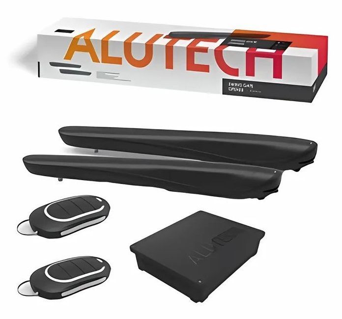Электропривод для распашных ворот "ALUTECH"AM-5000KIT (радиоприёмник, 2 пульта, монтажный комплект) 
