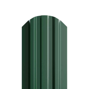 Штакетник односторонний П-образный 105 мм К (зеленый мох RAL6005) 