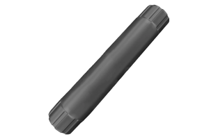 Труба соединительная 1м 125*90мм OSNO (Серый графит (RAL 7024) 
