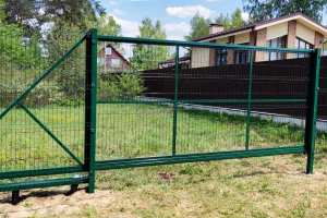 Каркас ворот откатных Стандарт 1,9х4,5 м под 3Д-сетку 