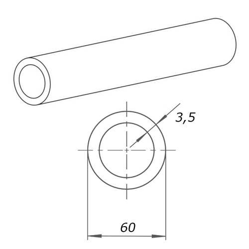 Труба бесшовная 60х3,5